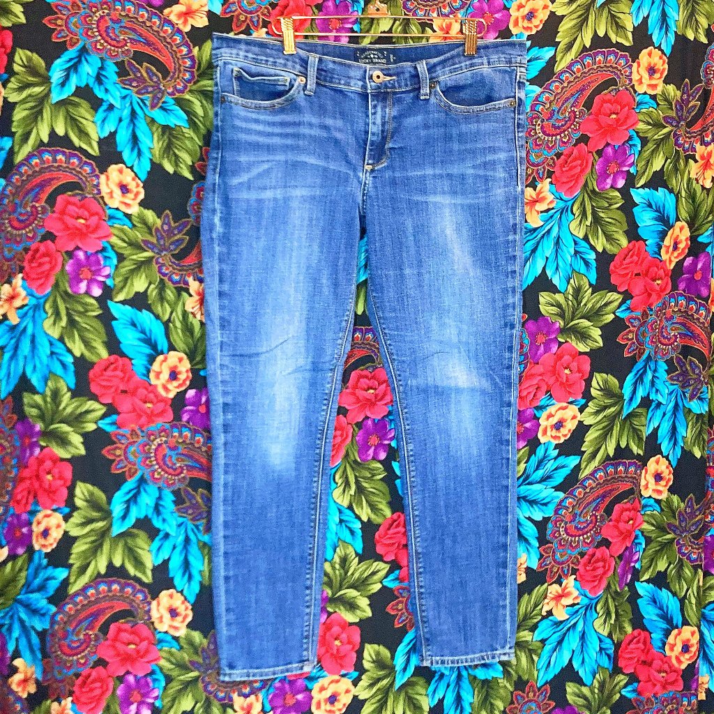 Womens Lucky Brand Jeans Charlie Skinny Denim Blue Jean Pants Size 1432 A